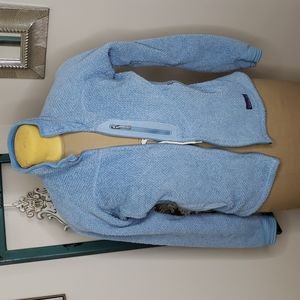 Patagonia full zip retool blue jacket womens